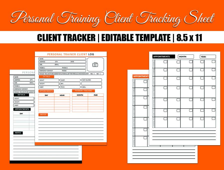 Personal Trainer Client Log Book